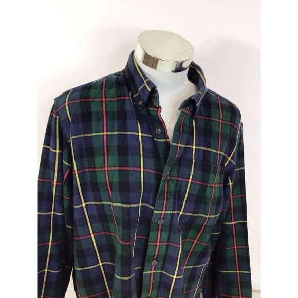 L.L. Bean Men's Plaid Button Down Shirt - Green, Blue, Red - Picture 7 of 7